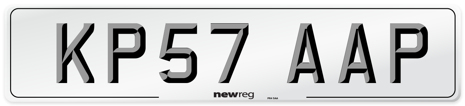 KP57 AAP Number Plate from New Reg